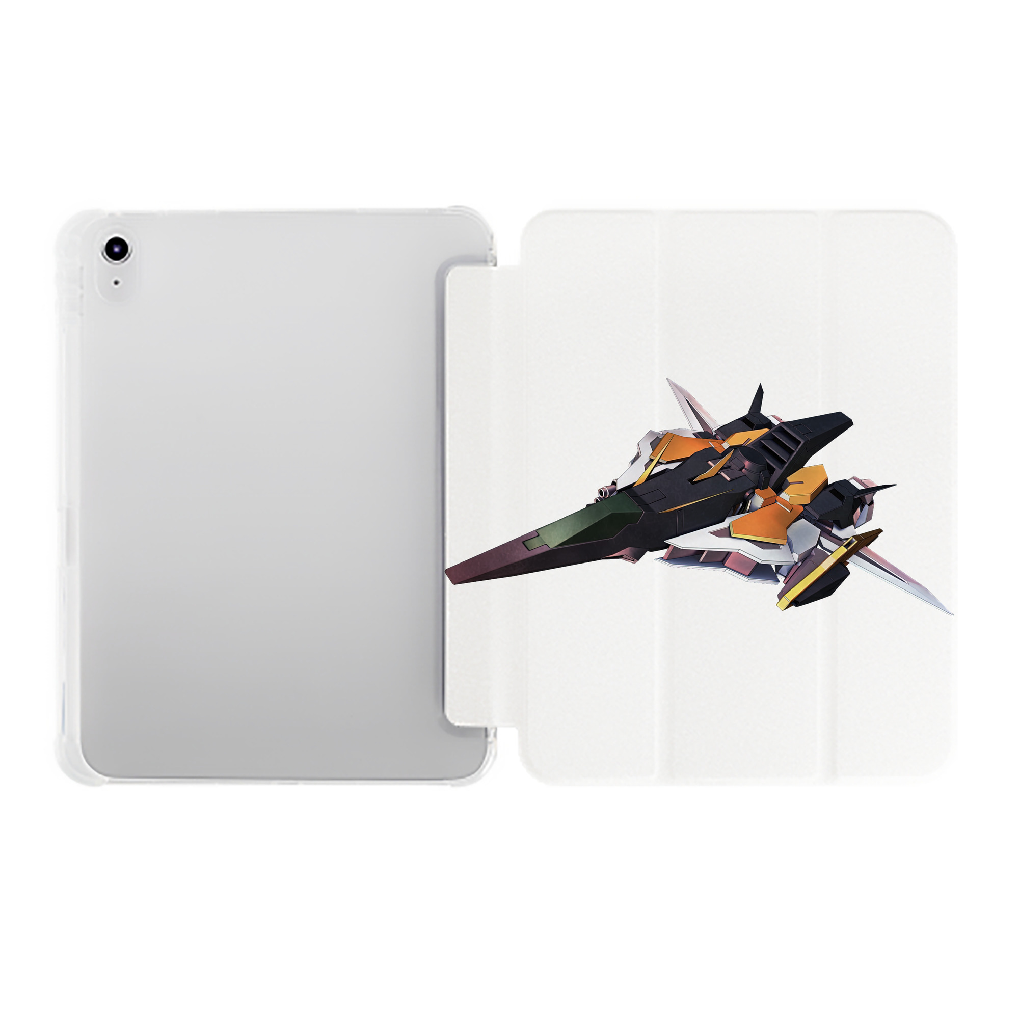 （画像用） 機動戦士ガンダム Mobile Suit Gundam IPad ケース ペン収納付き 三つ折りスタンド PUレザー×シリコン 対応機種9.5/10.5/10.9インチ